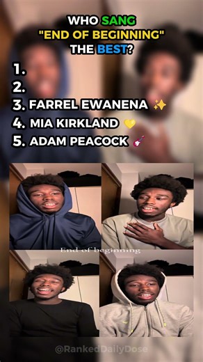 WHO SANG "END OF BEGINNING" THE BEST?! 🎶🎤#shorts