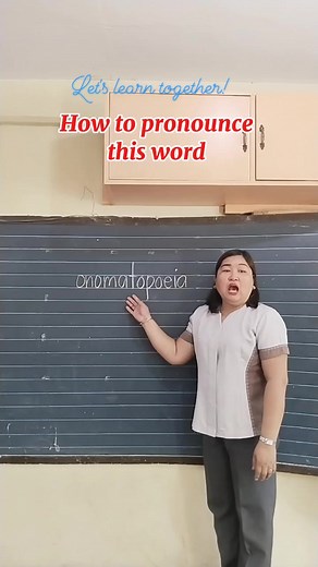 How to pronounce onomatopoeia #pronunciation #Reading #English #education | Teacher Anne