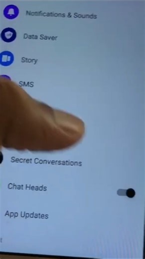 Turn off Chat Heads in Messenger
