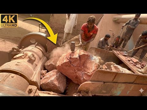 "Huge Rocks Crushing Process. Super Satisfying Stone Crushing Process by Jaw Crusher #rockcrusher"