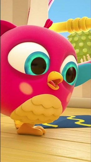 Birds build a tower – A cute spectacle with rings! #animation #childrensentertainment