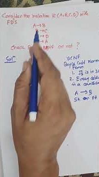 BCNF in Normalization | Boyce Codd Normal Form in Dbms | #yshorts #dbms #education