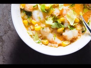 Shrimp Corn Chowder | SAM THE COOKING GUY