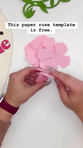 2.3K views · 40 reactions | Free paper flower template for Cricut and other cutting machines. Head over to DinosaurMama.com and search at the bottom using keyword: rose - click on the rainbow rose blog post and learn how to create these cute beginner friendly paper flowers. These are great to add on to so many projects. #cricut #paperflowers #paperroses #papercrafts #roses #cricutflowers #cricutcreations #freesvg | Dinosaur Mama SVG | Facebook