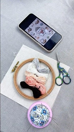 Embroidery for beginners: simple rabbit hand embroidery tutorial