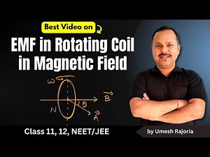 7. EMF in Rotating Coil in Magnetic Field | Electromagnetic Induction | 12th Physics #cbse #neet