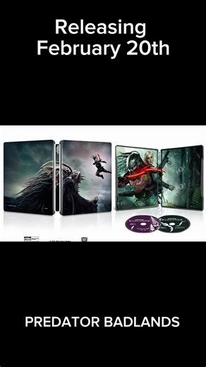 Predator Badlands 4k steelbook and 4k standard release. #movietok #physicalmedia #4k #predator #steelbook