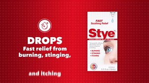 Stye Sterile Lubricant Eye Drops, Stye Relief Eye Drops, 0.5oz