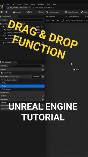 Drag and Drop Functions in Unreal Engine #UnrealEngine #GameDev #UE #IndieDev #FYP