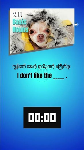 Basic English Noun Quiz #170 | Can You Guess the Missing Noun(s)?