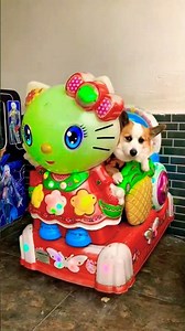 Odong jungkat jungkit hello kitty dog