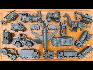 Membersihkan Mainan Mobilan Lumpur, Ambulance, Truk Molen, Traktor Sawah, Tayo, Pesawat, Mobil Balap