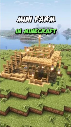 MINECRAFT mini farm 🌱#minecraftbuilding