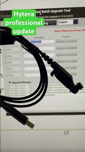Updating firmware for radio stations #hytera