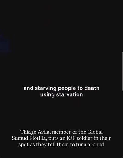📽️ Video: Thiago Ávila Responds to Israeli Orders This video shows Brazilian activist Thiago Ávila, speaking directly to the Israeli navy while aboard one of the Global Sumud Flotilla vessels. His words are a moment of courage and defiance, standing up against military intimidation at sea. 🌍 What is the Global Sumud Flotilla? The Global Sumud Flotilla (GSF) is a massive civilian-led mission aiming to break the Israeli naval blockade of Gaza and deliver desperately needed humanitarian aid. It i
