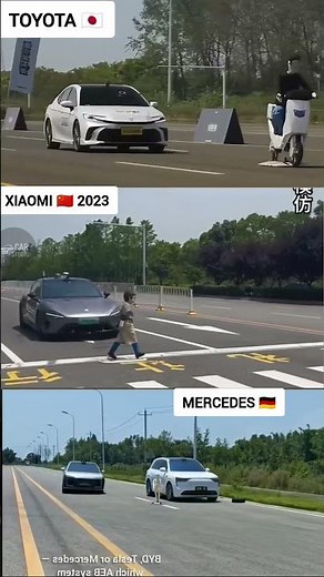 Toyota vs Xiaomi vs Mercedes 😱 The Pedestrian Test That Shocked the World!