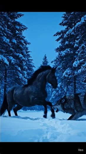 THE SILVER STRIKE: Wild Stallion vs. The Lone Grey Wolf 🐎⚔️🐺