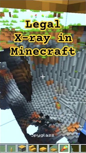 Legal X ray in Minecraft #shorts#minecraft