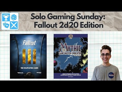 The Lone Wanderer. Fallout 2d20 RPG using Mythic GME 2e [Solo Gaming Sunday]