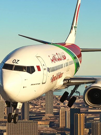 Royal air Maroc over borj dubai #aviation #foryou #fyp #airbus #maroc #morocco