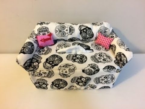 #DIY Couch Tissue Box Cover | Couvercle de boîte à mouchoirs | tutorial