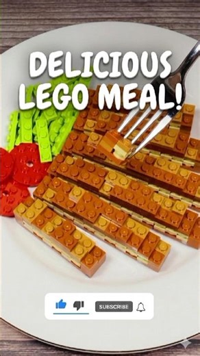 Satisfying LEGO Cooking: Stop Motion Lego Meal 🍳✨ #viral #shorts #food #littlebiteshub