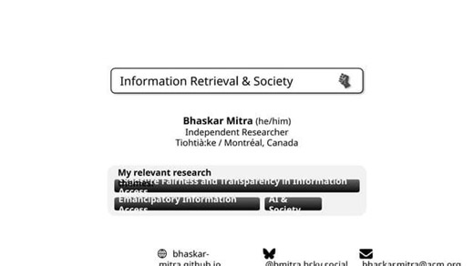 Information Retrieval Society - Lecture Notes | Bhaskar Mitra