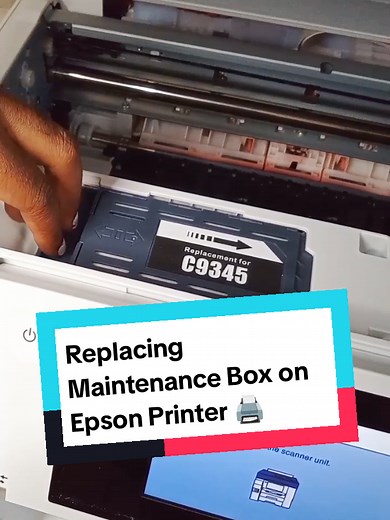 Changing Maintenance Box on Epson Printer Tutorial