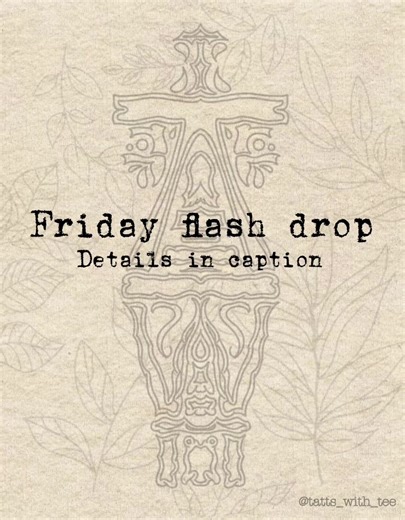 Limited January Tattoo Flash Sheet Release