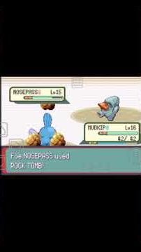 rustboro city gym in Pokemon emerald #shorts #gaming #pokemon #pokemonemerald