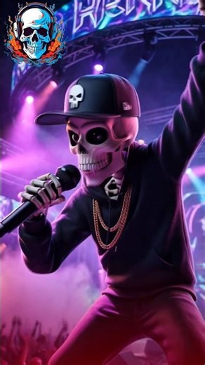 skeleton rapper🎙️📈#skeletonrapper#aivideo #rapper #skeletonvideo