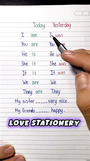 today vs yesterday, Simple English Grammar made easy #tenses