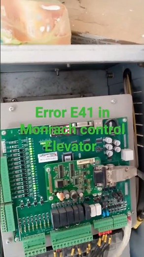 Error E41 in monarch control Elevator