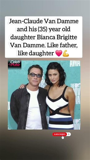 ❤️💪 Action Legend Jean-Claude Van Damme and His Daughter Bianca Go Viral Together #shorts #viral