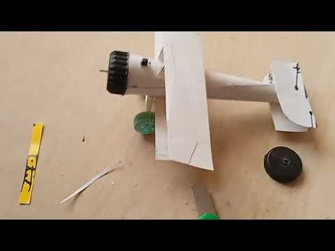 I Built a Cardboard Airplane with an Electric Motor! ✈️