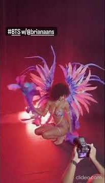 Briana Smith - Carnival Party Curvy Model Lingerie Costume