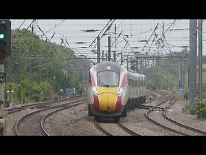 LNER 'Azuma' storms through Huntingdon (5/6/23)