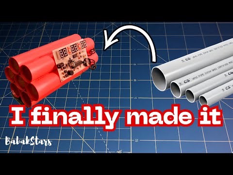 Making a Digital Clock with PVC Tubes - Creative DIY