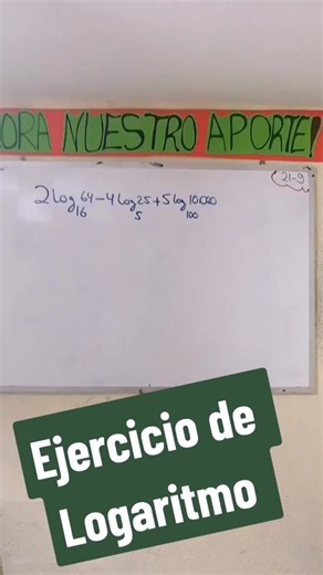 Ejercicio de Logaritmo: Resolviendo Paso a Paso
