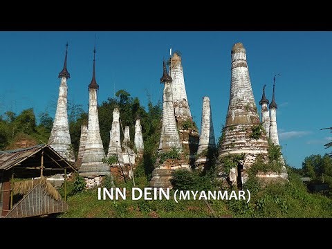 MYANMAR market near Khaung Daing and pagodas at Indein (or Inn Dein)