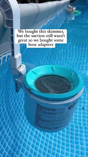 38K views · 166 reactions | added the link to my site under pool section. these made a big difference for us! Plus the connections are better and more secure now #pool #skimmer #intex #adapters #hose #cleantok #pooltok #poolmaintenance #poolaccessories #poolcleaning #amazonfinds #budgetfriendly | Don't Drink and DIY | Facebook