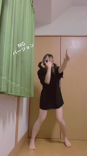 100日チャレンジの時のNG✖︎ 次はちゃんと踊っているの出します😎 #踊ってみた #NG #部屋着 #むちむち #ツインテール