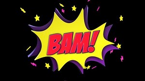 Bam Comic Text Speech Balloon Animation Stock Footage Video (100% Royalty-free) 1073141516 | Shutterstock