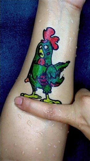 Zombie Hen 🐓Tattoo by floating pen art sticker #shorts #tattoo #art