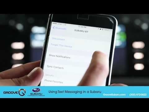 How to send texts from your Subaru - SMS messaging tutorial
