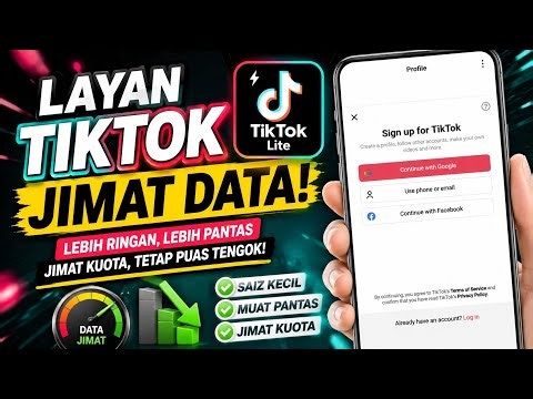 Cara Log Masuk (Login) Aplikasi TikTok Lite