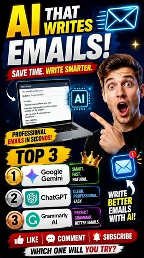 Top 3 AI Email Writers in 2026 📧 | Write Perfect Emails in Seconds!