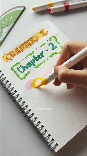 Chapter Headings for school projects 🪷🌿✨ #shorts #ytshorts #schoolproject