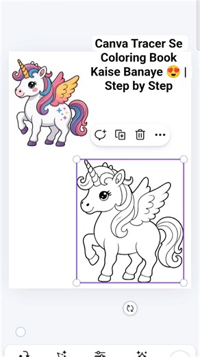 Canva Tracer Se Coloring Book Kaise Banaye😍#shorts #yt #canva #coloringbook #canvatutorial #tracer
