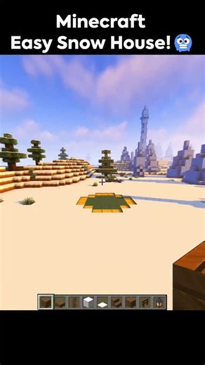 EASYCRAFT | Minecraft Easy Snow House! 🥶 . . #minecraft #minecraftbuilding #minecraftbuilds #minecrafttutorial | Instagram